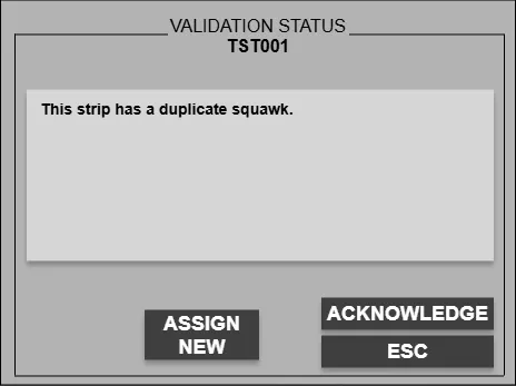 Duplicate squawk dialog