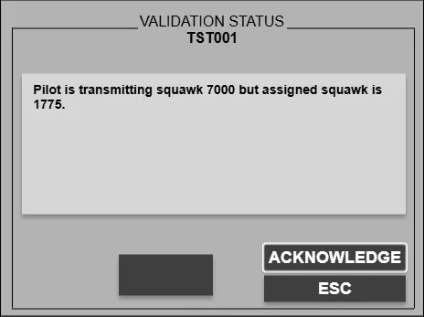 Wrong squawk dialog